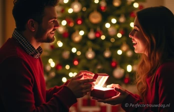 Huwelijksaanzoek met kerst